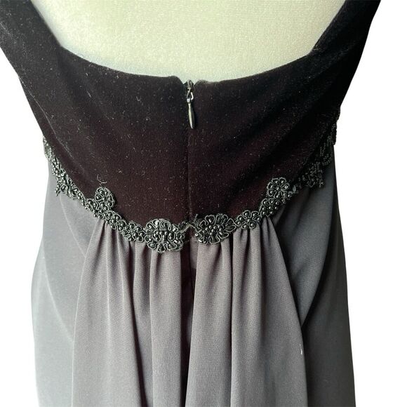 Michaelangelo Gown Formal Dress Sz 8 Velvet Elegant Babydoll Romantic Whimsygoth - Picture 7 of 9